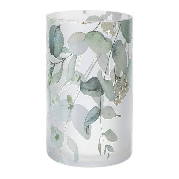 Vaso floreale in vetro Botanic Verde Hervit