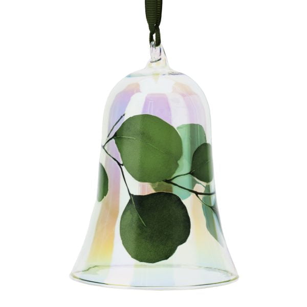 Campana floreale in vetro botanic verde Hervit